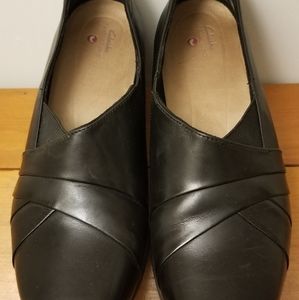 Clarks Juliet Monte Black Tweed Shoes